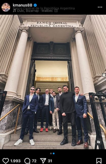 La foto en el Banco Central de algunos de los participantes en el Tech Forum