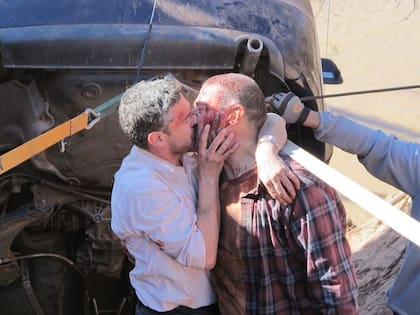 La foto entre Sbaraglia y Walter Donado (Captura: Instagram @leosbaraglia)