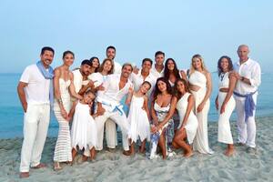 La foto familiar del clan Simeone en el cumpleaños de Giovanni