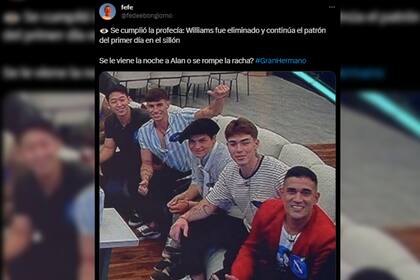 La foto indicaría el orden de eliminados del juego (Captura X)