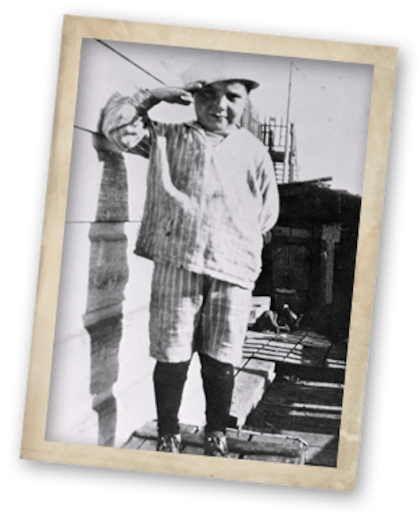 La foto más antigua de Joe DiMaggio, cuando tenía apenas 3 años