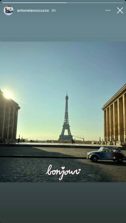La foto que Antonela Roccuzzo publicó enamorada de París