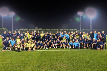 La foto que compartieron Rodrigo De Paul y varios jugadores de la selección argentina