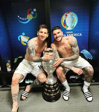 La foto que compartió De Paul con Messi a 12 días del campeonato