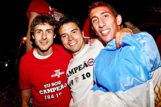 El "recuerdo inolvidable" de Javier Saviola con Pablo Aimar y Ángel Di María