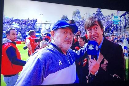 La foto que el periodista le dedicó al 10 el día de su cumpleaños número 60. Crédito: Instagram