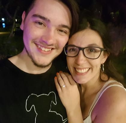 La foto que enviaron a su familia