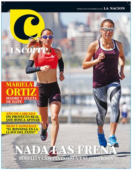 La foto que fue la tapa de LNCorre 11; Borelli y Casetta, mucho más que dos atletas