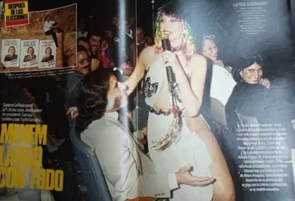 La foto que, hace 37 años, inspiró un rumor del que aún hoy se sigue hablando: Yuyito sentada en las rodillas de Menem, en La Rioja