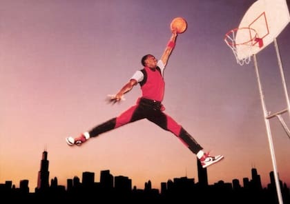 La foto que le tomó Nike a Jordan, tras su llegada a Chicago Bulls