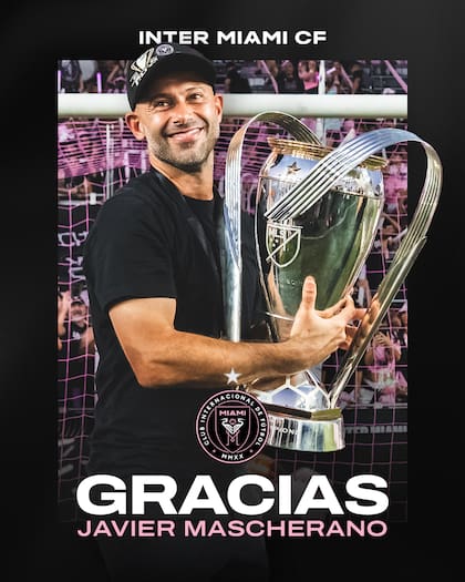 La foto que posteó Inter Miami para despedir a Mascherano