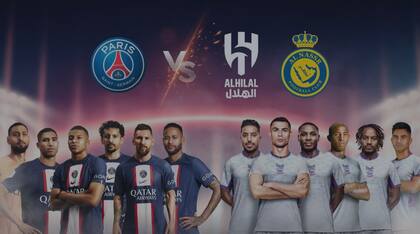 La foto que publicó PSG para anunciar el partido ante Riyadh Season que se disputa este jueves 