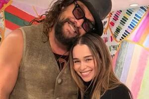 El reencuentro de Emilia Clarke y Jason Momoa que emocionó a los fans de Game of Thrones