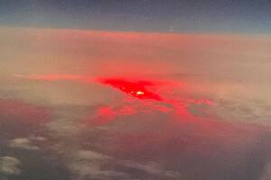 La foto que sacó un piloto de un avión y atrajo la curiosidad de todos. Foto: Reddit