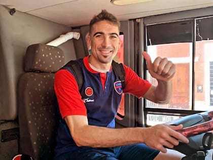 La foto que subió el jugador horas después del incidente vial.