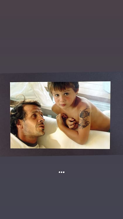 La foto retro compartida por el hijo de Christian Petersen en redes sociales