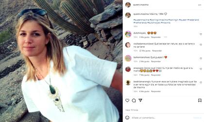 La foto retro de Máxima Zorreguieta (Foto: Instagram @queen.maxima)