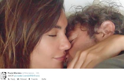 La foto sobre el amor que se profesan Paula y Fabián