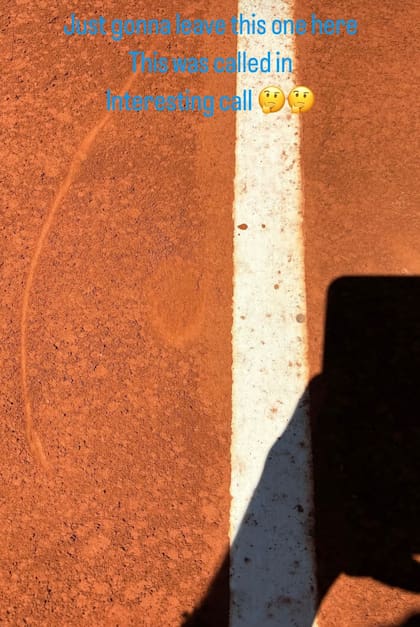 La fotografía de Zverev sobre el pique de la polémica muestra como si hubiera sido malo y que el reclamo del alemán era válido