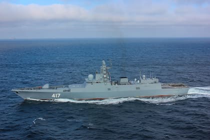 La fragata Almirante Gorshkov posee misiles de alta precisión