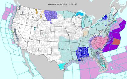 La franja costera de Carolina del Norte enfrenta un periodo crítico entre el sábado noche y el domingo, donde la combinación de nieve y ráfagas extremas reducirá la visibilidad a niveles peligrosos