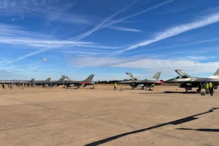 Cuándo y a qué hora ver los aviones de combate F-16