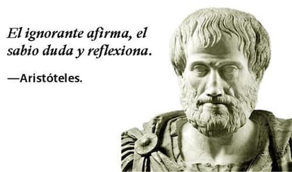 La frase de Aristóteles continúa utilizándose en pleno 2026