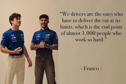 La frase de Franco que valoró el trabajo de todo el equipo de Alpine (Foto: @alpinef1team)