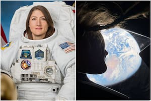 Christina Koch, al escuchar una voz humana tras el momento más crítico de Artemis II