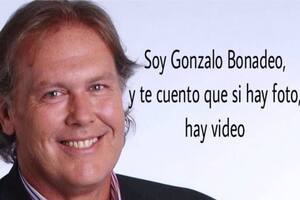 La frase y la foto fueron usadas por el propio Gonzalo Bonadeo en su segmento en TyC Sports
