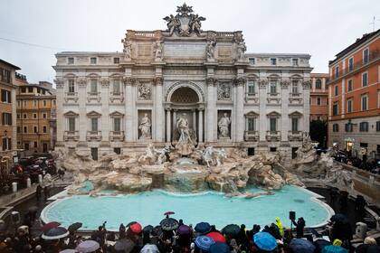 La Fuente de Trevi.
(Photo by Stefano Costantino/SOPA Images/LightRocket via Getty Images)