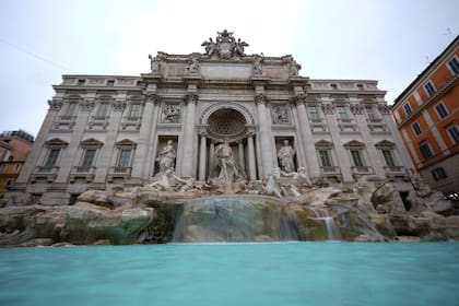 La Fuente de Trevi, una de las principales atracciones de la capital italiana. (AP Foto/Andrew Medichini)