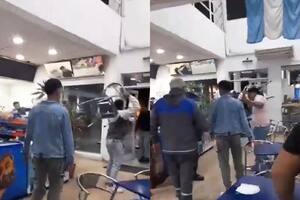 La fuerte pelea que tuvo lugar en una estación de servicio en Mendoza.