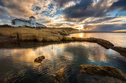 La Fundación Ecocentro vista desde el mar.