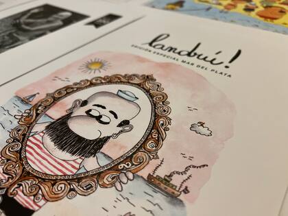 La Fundación Landrú editó una revista con el material del dibujante sobre Mar del Plata