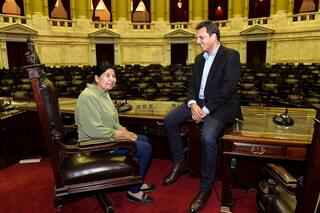 Massa recibió a Margarita Barrientos, y se comprometieron a "trabajar juntos"