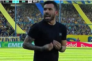 La furia de Tevez por la expulsión de Tanlongo