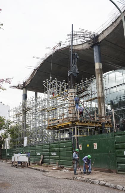 La futura sede del Banco Ciudad, en obra