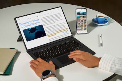 La Galaxy Tab S9 Ultra se vende con el lápiz y la funda con teclado