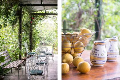 La galería, rincón de los mates de la tarde. En tanto, los desayunos se disfrutan con los dulces caseros.