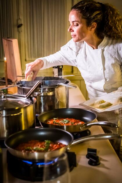 La gastronomía de Toti Quesada acompañó a la perfección los distintos vinos de La Celia.