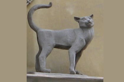 La gata Vasilisa se encuentran frente al gato Elisei en la céntrica calle de Malaya Sadovaya. Son un monumento a los gatos traidos de la ciudad rusa Yaroslavl para salvar a San Petersburgo de las plagas de ratas, entre 1941 y 1945.