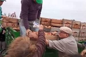 Organizó un “remate” de tomates y vendió casi dos toneladas en media hora