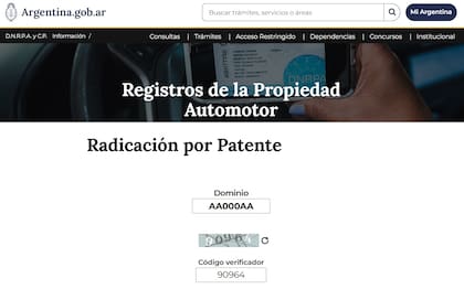 La gestión se realiza a través del sitio web del DNRPA