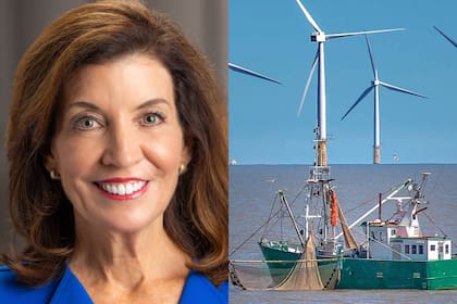 La gobernadora Kathy Hochul presentó una demanda contra un acuerdo entre la administración federal y la empresa TotalEnergies, el cual pretendía cancelar concesiones de parques eólicos marinos