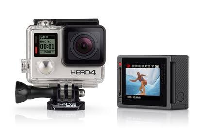 La GoPro Hero4 Silver tiene controles táctiles; la Black graba en 4K a 30 cuadros por segundo