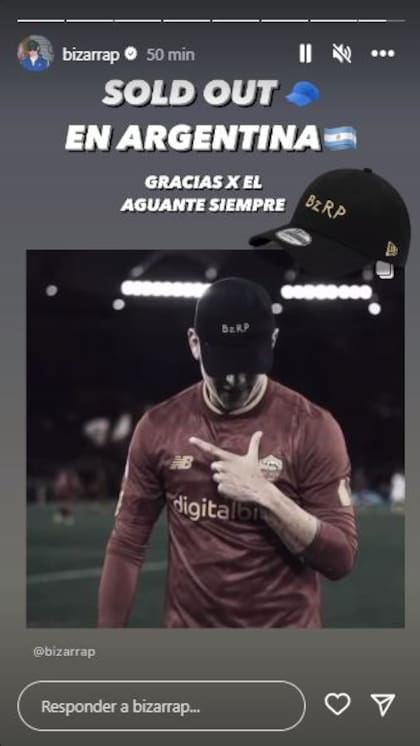 La gorra del Bizarrap llegó al sold out en Argentina y México