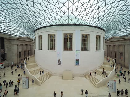 La Gran Corte en el Museo Británico diseñada por el arquitecto Lord Norman Foster