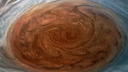 La gran tormenta de Júpiter, según la sonda Juno