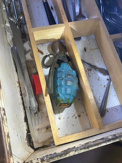 La granada fue localizada por el nuevo inquilino de una casa de Texas que estaba en renovación